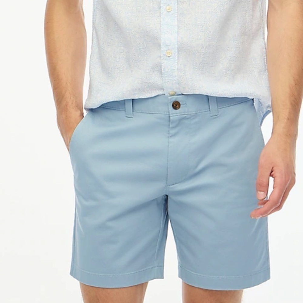 J crew Daphne blue 7" flex chino short nwot